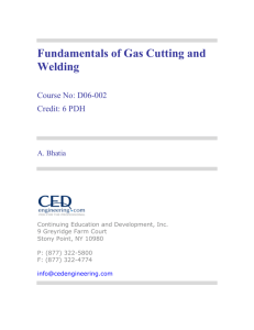 Fundamentals of Gas Cutting and Welding