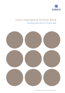 Zurich International Portfolio Bond Discretionary Discounted Gift Trust
