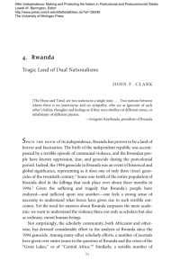 4. Rwanda - The University of Michigan Press
