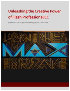 Unleashing the Creative Power of Flash Professional CC
