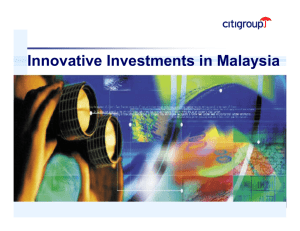 Innovative Investments in Malaysia