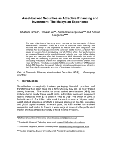 Asset-backed Securities as Attractive Financing and Investment: The