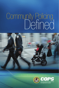 Community Policing Defined - COPS Office: Grants and Resources