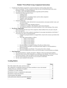 Module 7 PowerPoint Group Assignment Instructions Grading Rubric