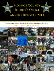 Annual Report, Year 2013 - Monroe County Sheriff's Office