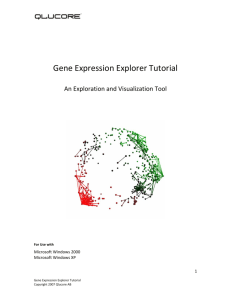 Gene Expression Explorer Tutorial