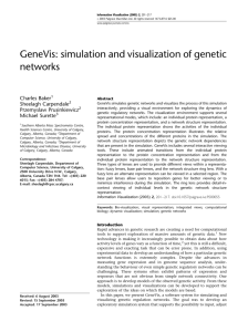 GeneVis: simulation and visualization of genetic networks