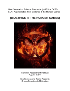 (bioethics in the hunger games)