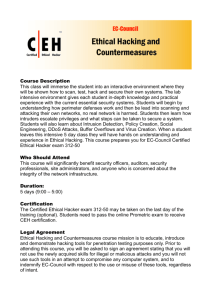 CEH course outline - S&T IT Solutions & Services