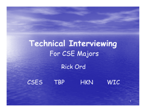 Technical Interviewing Tips