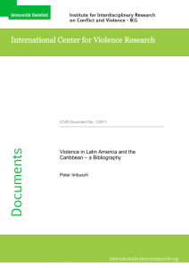 Violence in Latin America and the Caribbean – a Bibliography