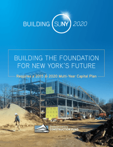 BUILDING THE FOUNDATION FOR NEW YORK'S FUTURE