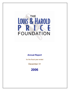 Annual Report - Price Foundation