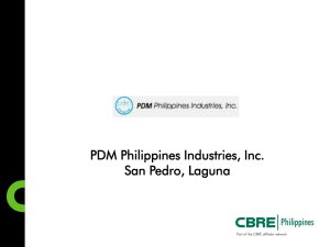 PDM Philippines Industries, Inc. San Pedro, Laguna