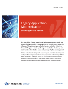 White Paper: Legacy Application Modernization