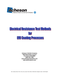 Electrical Resistance Test Methods for EMI Coating Processes