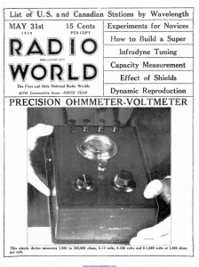 precision ohmmeter -voltmeter