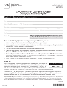 application for lump-sum payment