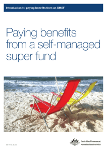 Paying benefits from a self-managed super fund