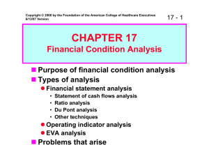 CHAPTER 17 Financial Condition Analysis