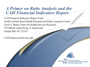 FINANCIAL INDICATORS REPORT for hospitals