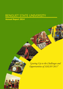 BSU Annual Report 2014 - Benguet State University