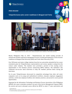 Teleperformance joins career roadshows in Benguet and Tarlac