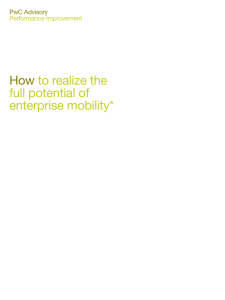 How to realize the full potential of enterprise mobility