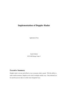 Implementation of Doppler Radar