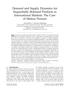 Demand and Supply Dynamics for Sequentially Released Products