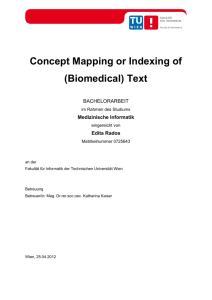 Concept Mapping or Indexing of (Biomedical) Text