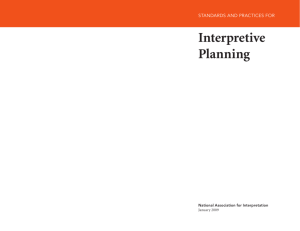 Interpretive Planning - National Association for Interpretation