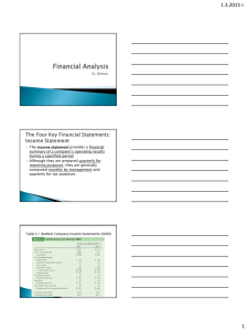 Financial analysis