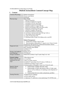 Diabetic ketoacidosis Content/Concept Map
