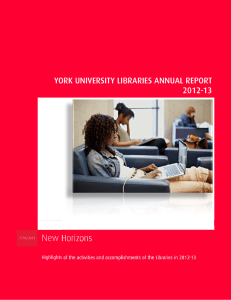New Horizons - York University Libraries