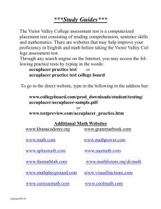 Study Guides - Victor Valley College