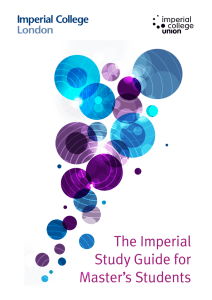 The Imperial Study Guide for Master's Students