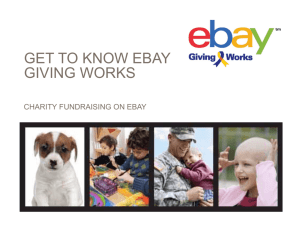 GET TO KNOW EBAY GIVING WORKS