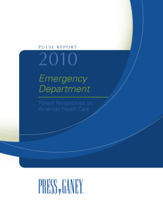 Emergency Department - Department of Emergency Medicine : The