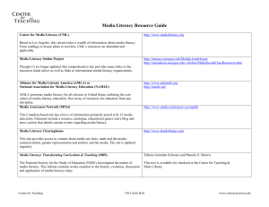 Media Literacy Resource Guide