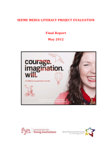 SEEME MEDIA LITERACY PROJECT EVALUATION Final