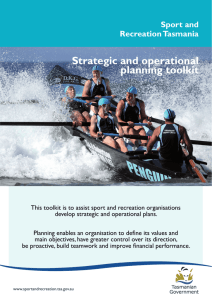 Strategic and Operational Planning toolkit