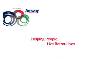 Introduction to Amway