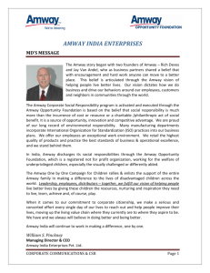 Amway India Enterprises Pvt. Ltd