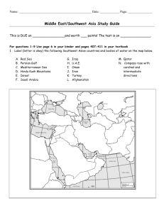 KEY Southwest Asia Study Guide 2014-1