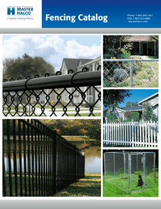 Fencing Catalog - Fence Systems