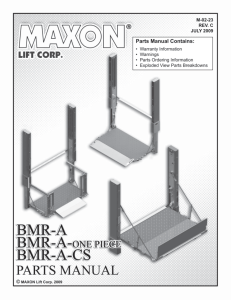 Parts Manual Contains