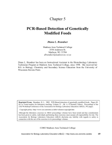 Chapter 5 PCR-Based Detection of Genetically