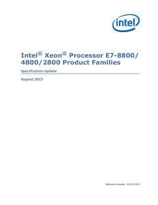 Intel® Xeon® Processor E7-8800/4800/2800 Specification Update