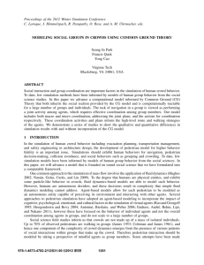 modeling social groups in crowds using common ground theory